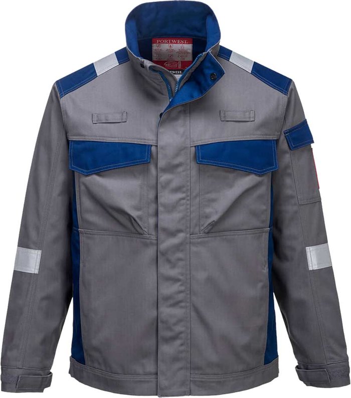 Tooled Up | Bizflame Biz Flame Ultra Two Tone Flame Resistant Jacket Grey M Bizflame Biz Flame Ultra Two Tone Flame Resistant Jacket Grey M
