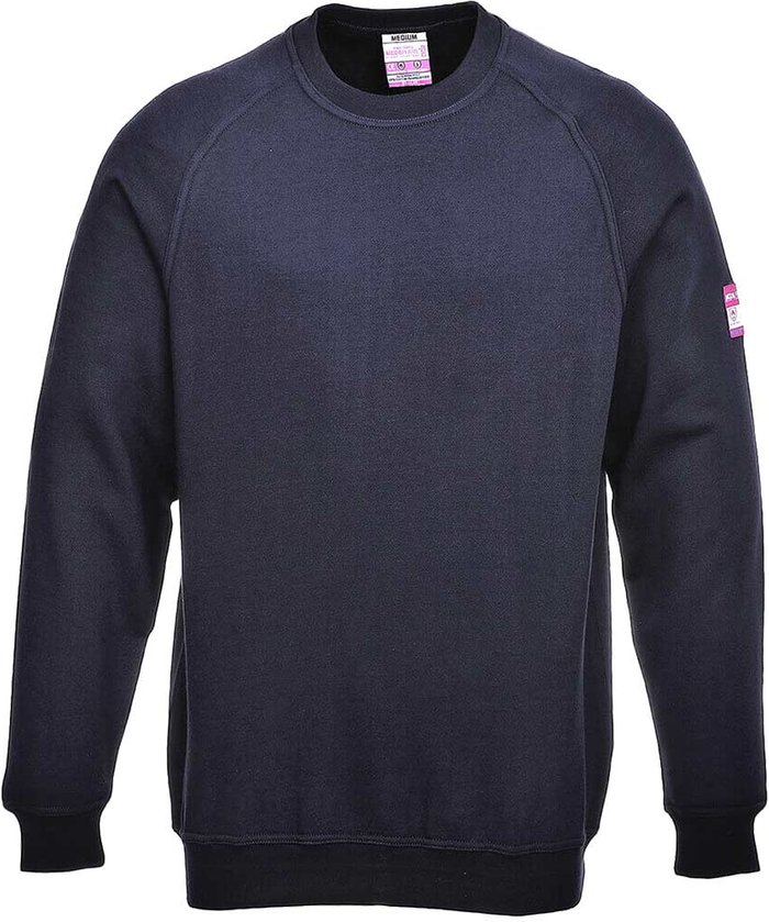 Tooled Up | Modaflame Modaflame Mens Flame Resistant Antistatic Long Sleeve Sweatshirt Navy XS Modaflame Modaflame Mens Flame Resistant Antistatic Long Sleeve Sweatshirt Navy XS