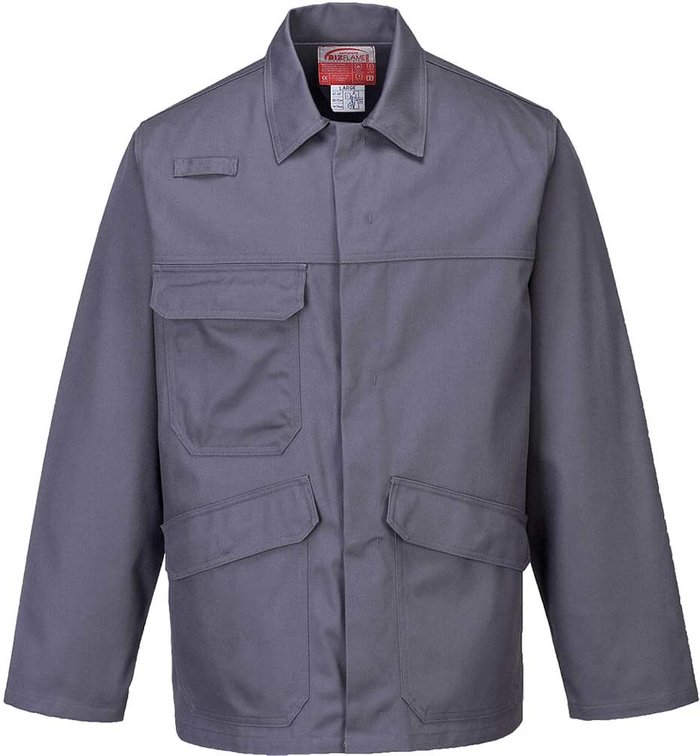 Tooled Up | Bizflame Biz Flame Pro Mens Flame Resistant Jacket Grey S Bizflame Biz Flame Pro Mens Flame Resistant Jacket Grey S