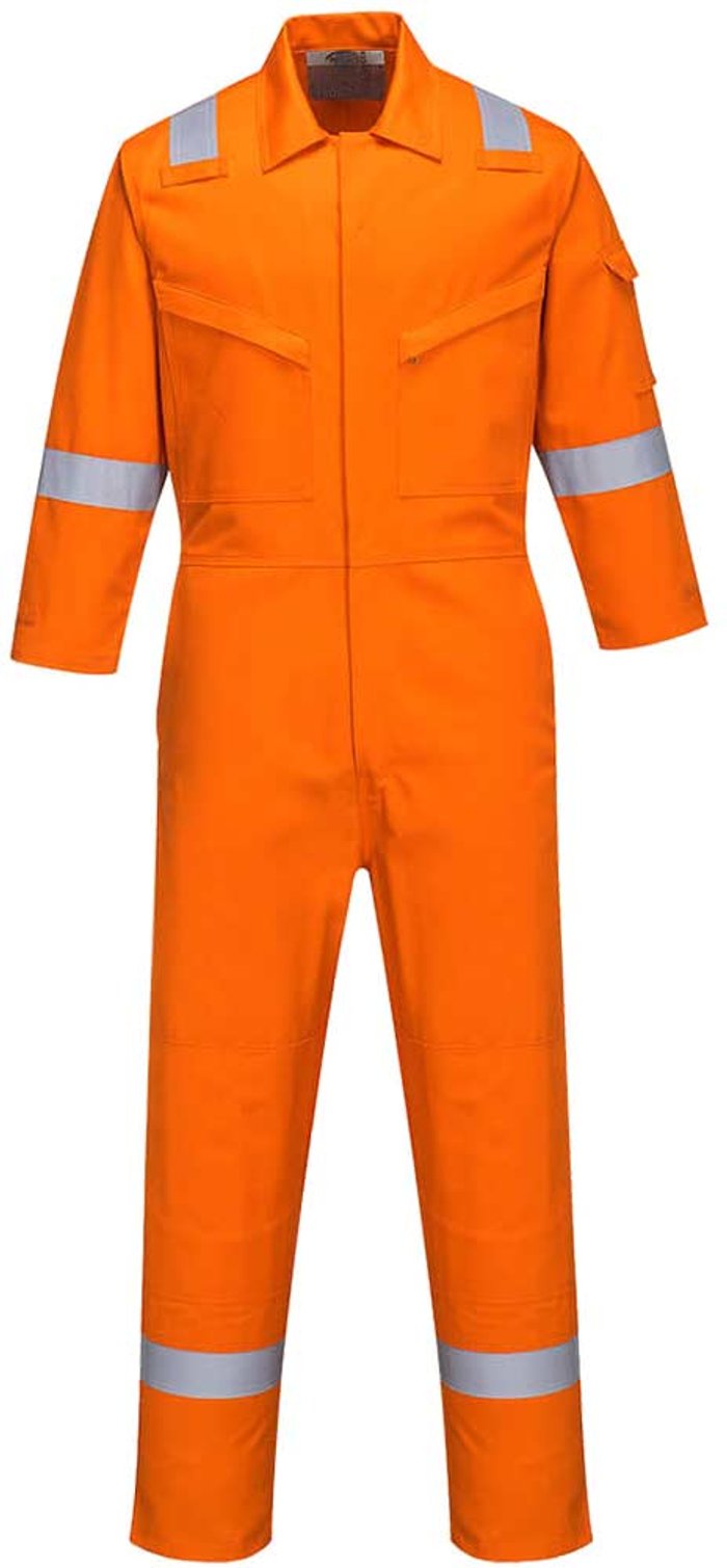 Tooled Up | Bizflame Biz Flame Ladies Plus Anti Static Flame Resistant Overall Orange XL Bizflame Biz Flame Ladies Plus Anti Static Flame Resistant Overall Orange XL