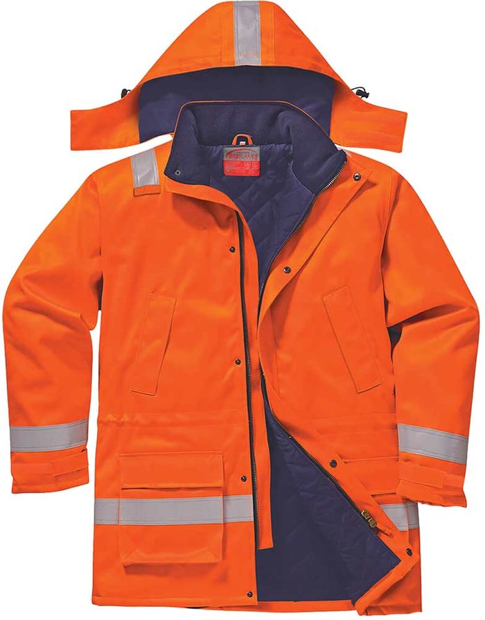Tooled Up | Bizflame Biz Flame Mens Flame Resistant Antistatic Winter Jacket Orange 3XL Bizflame Biz Flame Mens Flame Resistant Antistatic Winter Jacket Orange 3XL