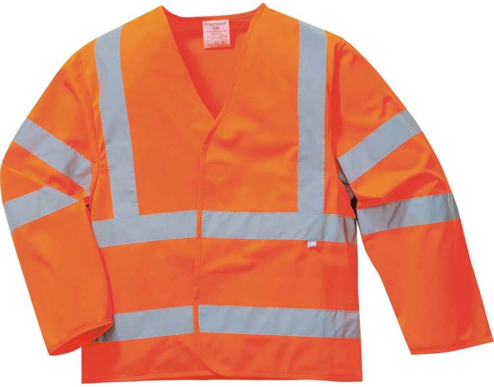 Tooled Up | Bizflame Biz Flame Class 3 Hi Vis Anti Static Flame Resistant Jacket Orange L / XL Bizflame Biz Flame Class 3 Hi Vis Anti Static Flame Resistant Jacket Orange L / XL