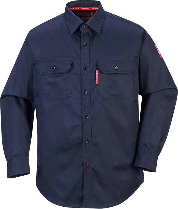 Tooled Up | Bizflame Biz Flame Mens Flame Resistant Work Shirt Navy M Bizflame Biz Flame Mens Flame Resistant Work Shirt Navy M