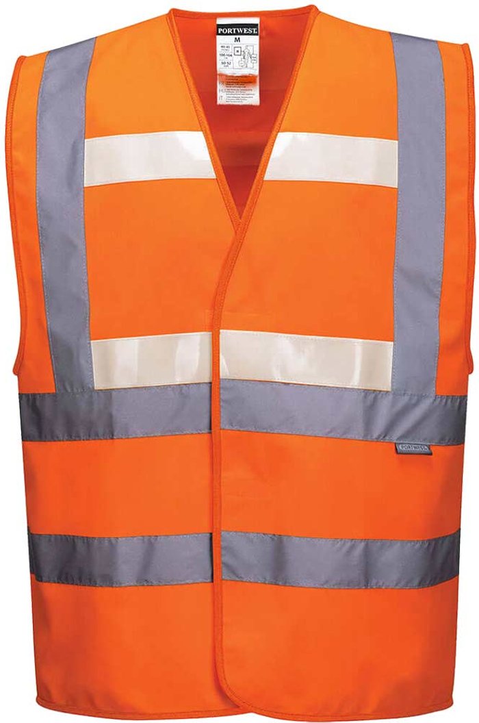 Tooled Up | Portwest Glowtex Triple Technology Hi Vis Waistcoat Orange 2XL / 3XL Portwest Glowtex Triple Technology Hi Vis Waistcoat Orange 2XL / 3XL
