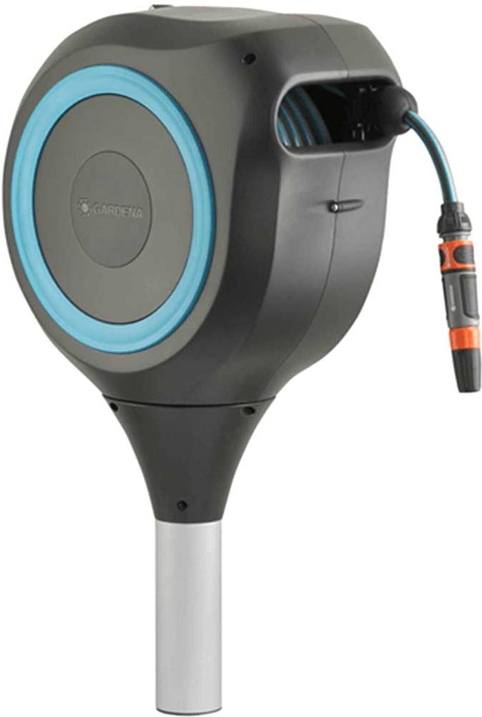 Tooled Up | Gardena Gardena Freestanding Automatic Roll Up Hose Reel 1/2 Gardena Gardena Freestanding Automatic Roll Up Hose Reel 1/2
