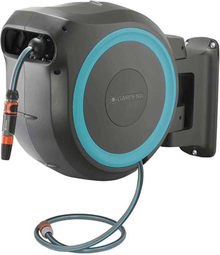 Tooled Up | Gardena Gardena Wall Mounted Automatic Roll Up Hose Reel 1/2 Gardena Gardena Wall Mounted Automatic Roll Up Hose Reel 1/2
