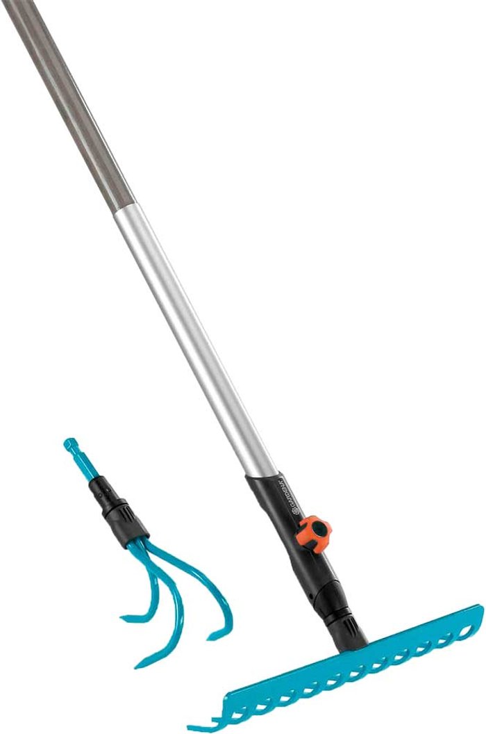 Tooled Up | Gardena Gardena COMBISYSTEM Soil Rake and Grubber Set 1.3m Gardena Gardena COMBISYSTEM Soil Rake and Grubber Set 1.3m