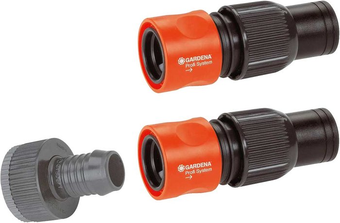 Tooled Up | Gardena Gardena PIPELINE and SPRINKLERSYSTEM Max Flow Threaded Tap Hose Pipe Connector Set 26.5mm & 33.3mm Gardena Gardena PIPELINE and SPRINKLERSYSTEM Max Flow Threaded Tap Hose Pipe Connector Set 26.5mm & 33.3mm
