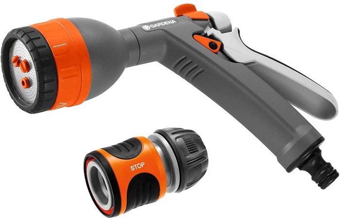 Tooled Up | Gardena Gardena 4 Pattern Cleaning and Water Spray Gun Set Gardena Gardena 4 Pattern Cleaning and Water Spray Gun Set