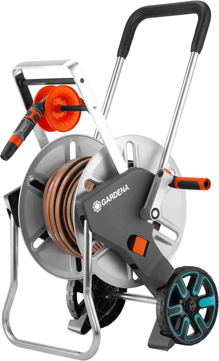 Tooled Up | Gardena Gardena Metal CleverRoll M Easy Hose Trolley Set 1/2 Gardena Gardena Metal CleverRoll M Easy Hose Trolley Set 1/2