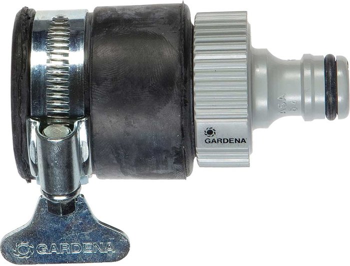 Tooled Up | Gardena Gardena ORIGINAL Adjustable Hose Pipe Round Tap Connector 15mm - 20mm Gardena Gardena ORIGINAL Adjustable Hose Pipe Round Tap Connector 15mm - 20mm