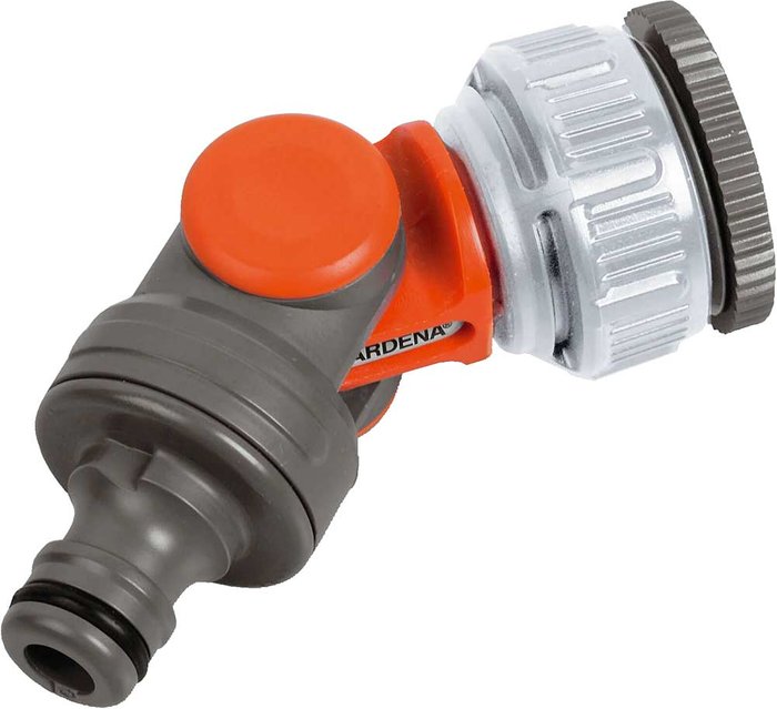Tooled Up | Gardena Gardena ORIGINAL Angled Threaded Tap Hose Pipe Connector 21 & 26.5mm Gardena Gardena ORIGINAL Angled Threaded Tap Hose Pipe Connector 21 & 26.5mm