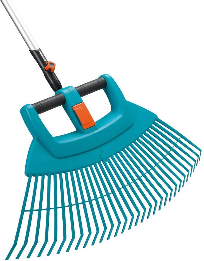 Tooled Up | Gardena Gardena COMBISYSTEM Vario Plastic Fan Rake XXL 1.3m Gardena Gardena COMBISYSTEM Vario Plastic Fan Rake XXL 1.3m