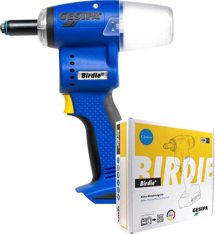 Tooled Up | Gesipa Gesipa Birdie 18v Cordless Brushless Riveter Tool No Batteries No Charger No Case Gesipa Gesipa Birdie 18v Cordless Brushless Riveter Tool No Batteries No Charger No Case