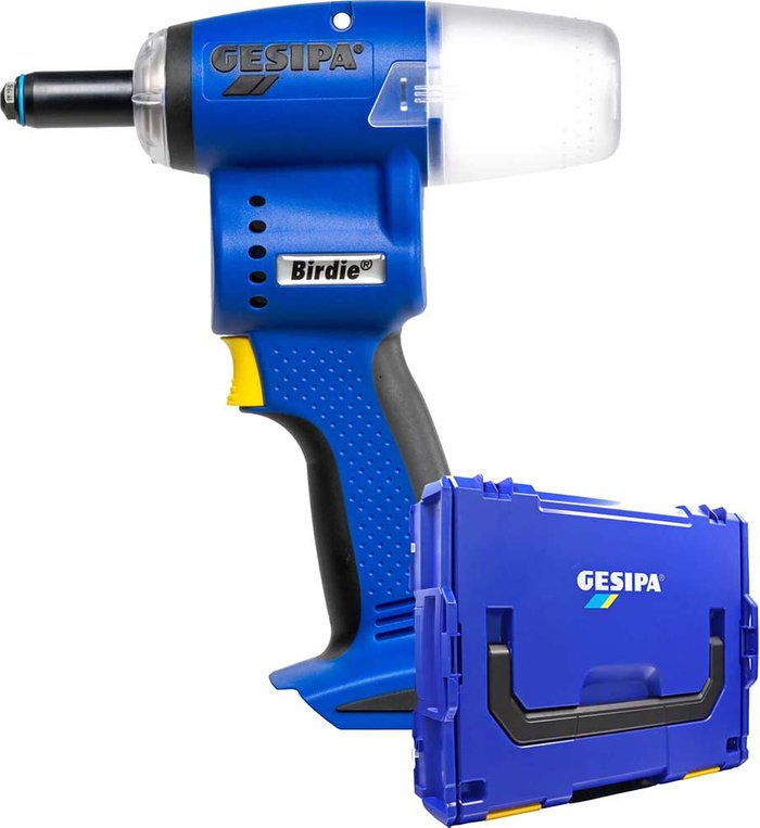 Tooled Up | Gesipa Gesipa Birdie 18v Cordless Brushless Riveter Tool No Batteries No Charger Case Gesipa Gesipa Birdie 18v Cordless Brushless Riveter Tool No Batteries No Charger Case