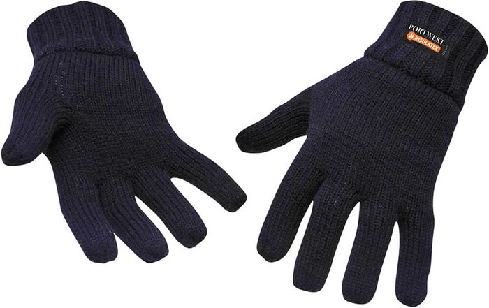 Tooled Up | Portwest Portwest Insulatex Lined Knit Gloves Navy One Size Portwest Portwest Insulatex Lined Knit Gloves Navy One Size