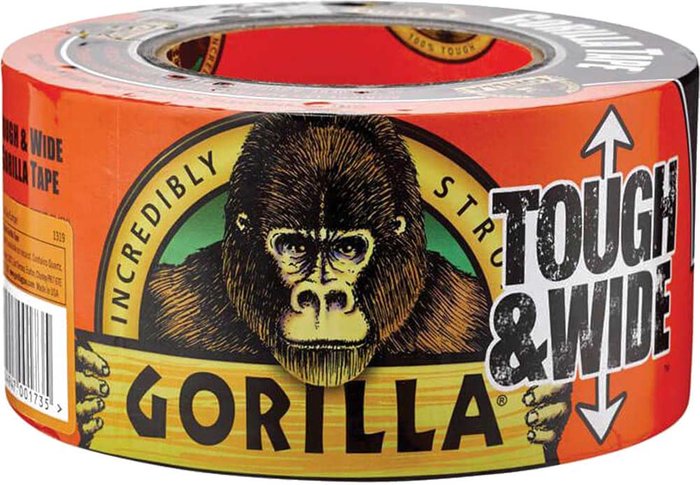 Tooled Up | GORILLA Gorilla 3044301 Black Cloth Tape - 73MM X 27M - Black GORILLA Gorilla 3044301 Black Cloth Tape - 73MM X 27M - Black