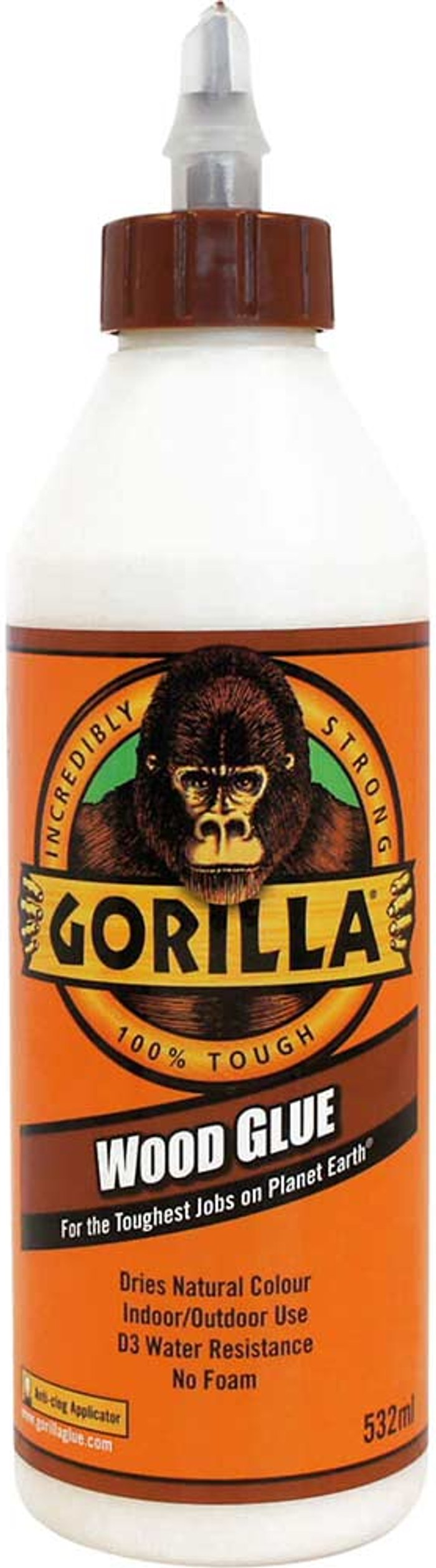 Tooled Up | Gorilla Gorilla 532ml Wood Glue White Gorilla Gorilla 532ml Wood Glue White
