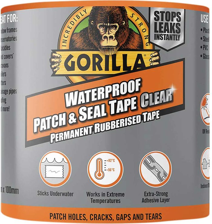 Tooled Up | GORILLA Gorilla Waterproof Patch & Seal Clear - 2.4m GORILLA Gorilla Waterproof Patch & Seal Clear - 2.4m