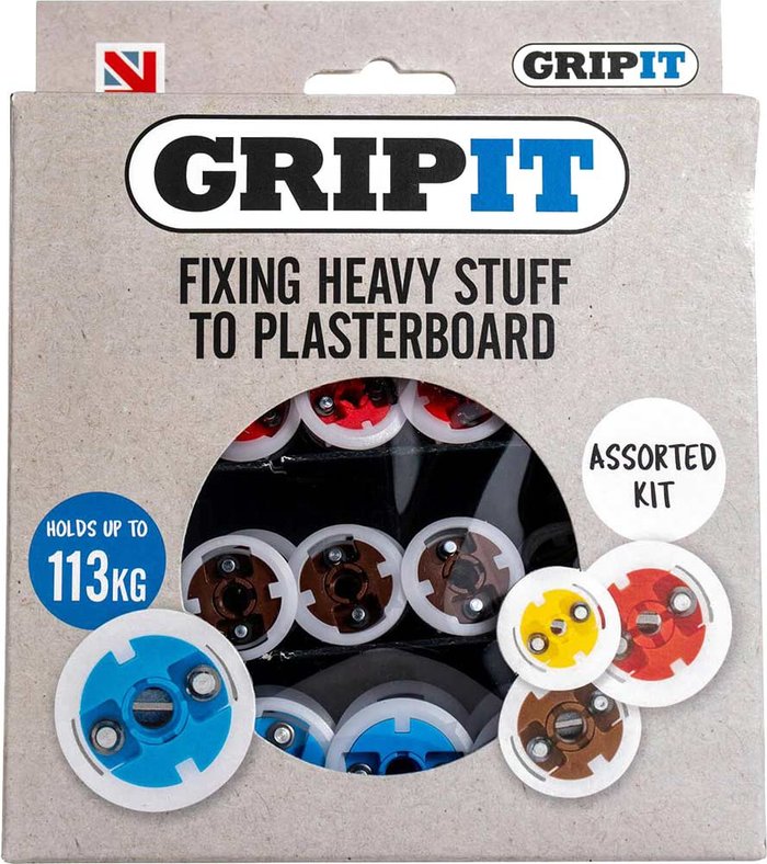 Tooled Up | Gripit Gripit 32 Piece Assorted Plasterboard Fixings Kit Gripit Gripit 32 Piece Assorted Plasterboard Fixings Kit