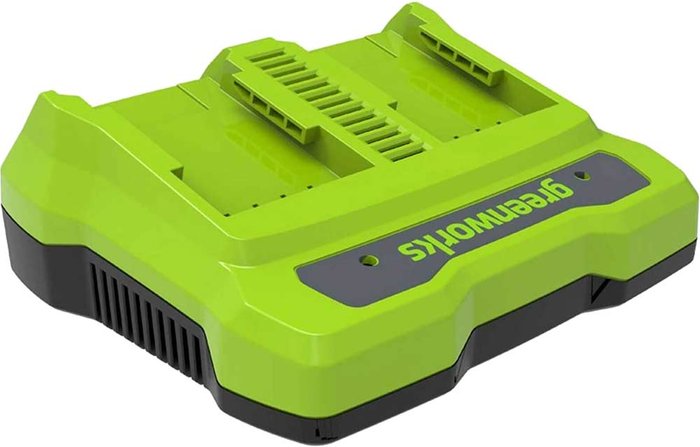 Tooled Up | Greenworks Greenworks 24v Twin Port 2A Cordless Battery Charger Greenworks Greenworks 24v Twin Port 2A Cordless Battery Charger