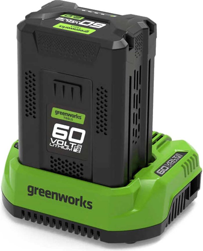 Tooled Up | Greenworks Greenworks 60v Charger and 2Ah Battery Greenworks Greenworks 60v Charger and 2Ah Battery