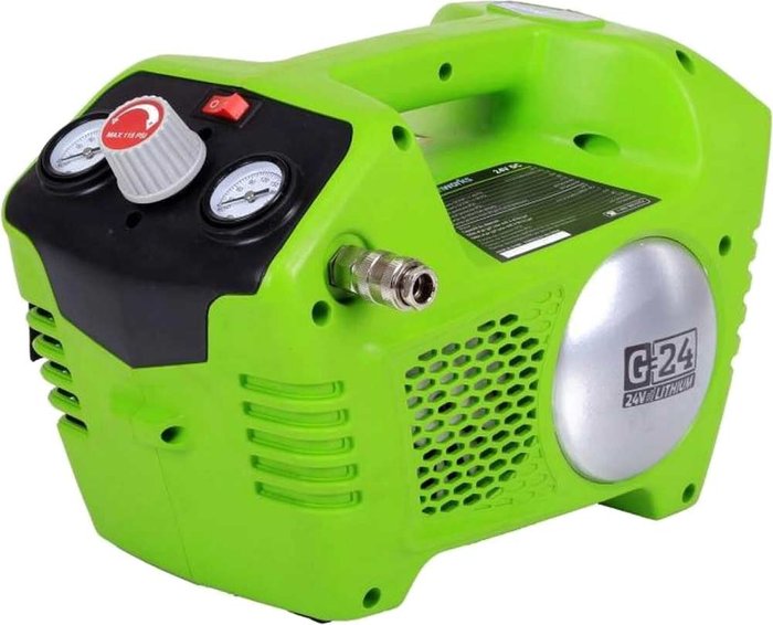 Tooled Up | GREENWORKS Greenworks - Cordless Air Compressor without 24 V Battery GD24AC 4100302 GREENWORKS Greenworks - Cordless Air Compressor without 24 V Battery GD24AC 4100302