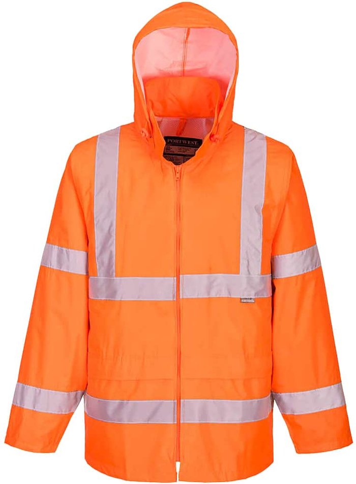 Tooled Up | Portwest Portwest Hi Vis Rain Jacket Orange 3XL Portwest Portwest Hi Vis Rain Jacket Orange 3XL