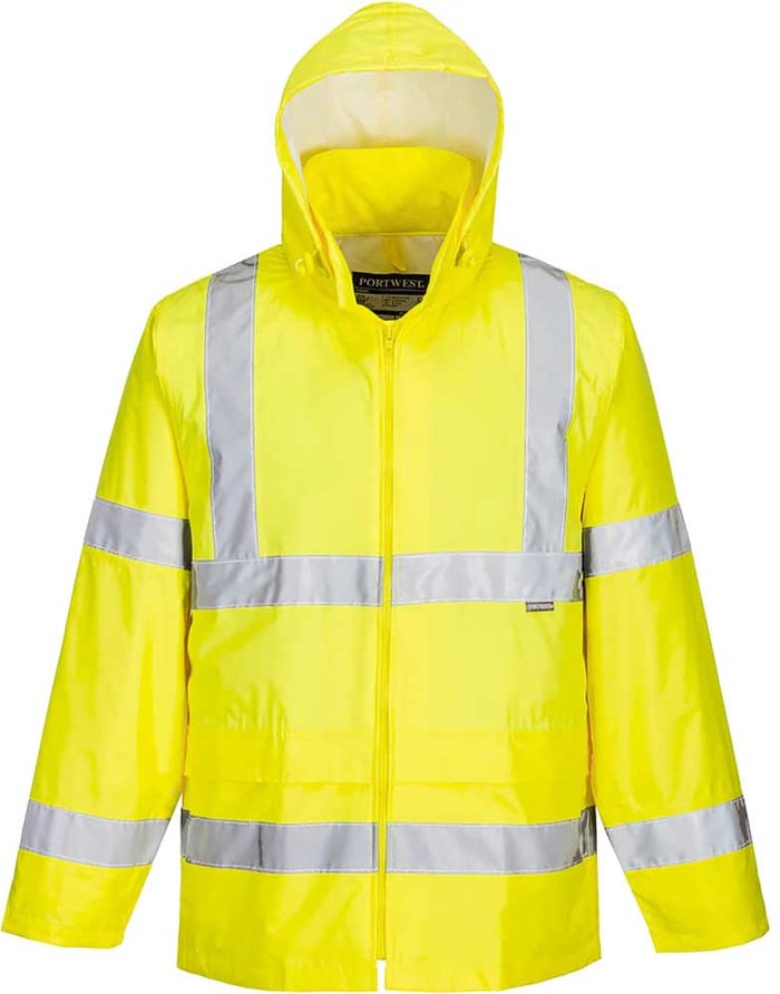 Tooled Up | Portwest Portwest Hi Vis Rain Jacket Yellow 2XL Portwest Portwest Hi Vis Rain Jacket Yellow 2XL