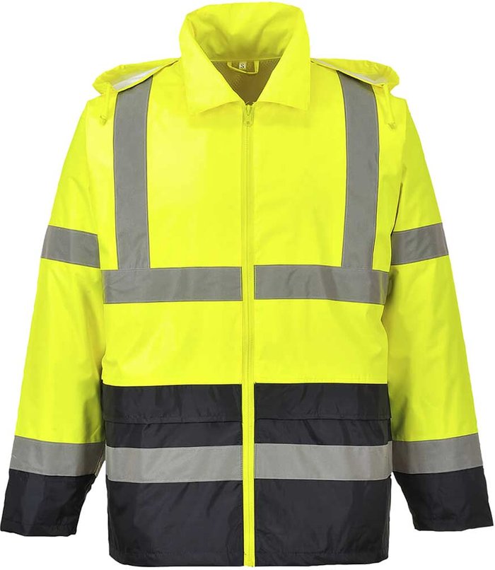 Tooled Up | Portwest Classic Hi Vis Contrast Rain Jacket Yellow / Black 5XL Portwest Classic Hi Vis Contrast Rain Jacket Yellow / Black 5XL