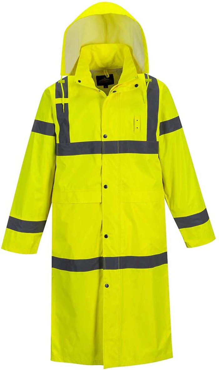 Tooled Up | Portwest Portwest H445YERL - sz L Hi-Vis Coat 122cm - Yellow - Yellow Portwest Portwest H445YERL - sz L Hi-Vis Coat 122cm - Yellow - Yellow