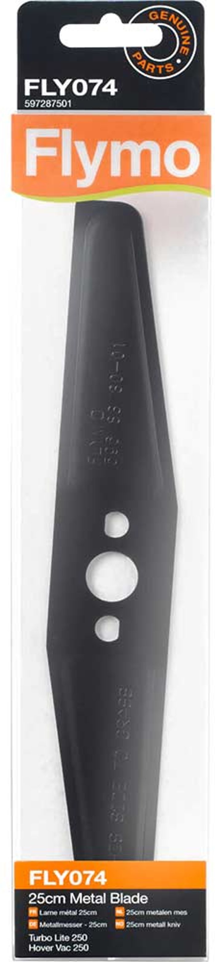 Tooled Up | Flymo Flymo FLY074 Genuine Blade for Hovervac and Turbolite 250 Lawnmowers 250mm Pack of 1 Flymo Flymo FLY074 Genuine Blade for Hovervac and Turbolite 250 Lawnmowers 250mm Pack of 1