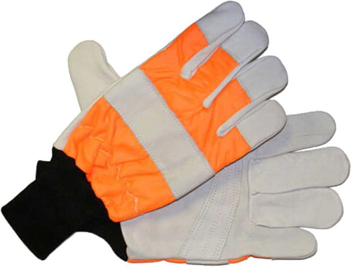 Tooled Up | Handy Handy Chainsaw Gloves with One Hand Protection Orange L Handy Handy Chainsaw Gloves with One Hand Protection Orange L