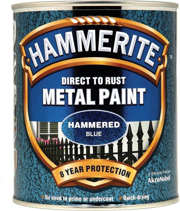 Tooled Up | Hammerite Hammerite Metal Paint Hammered Blue 750ml Hammerite Hammerite Metal Paint Hammered Blue 750ml