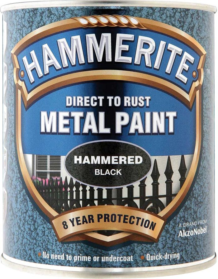 Tooled Up | Hammerite Hammerite Metal Paint 750ml Black Hammerite Hammerite Metal Paint 750ml Black