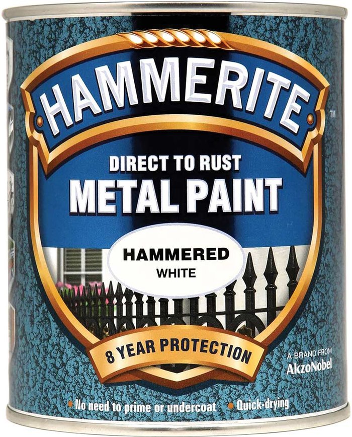 Tooled Up | Hammerite Hammerite Hammered Finish Metal Paint White 750ml Hammerite Hammerite Hammered Finish Metal Paint White 750ml