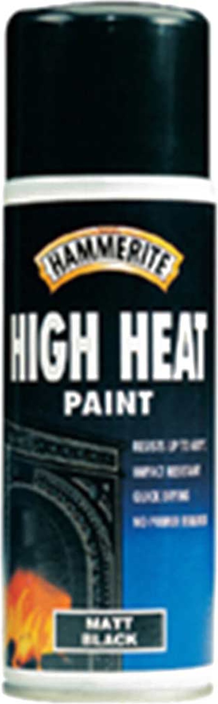 Tooled Up | Hammerite Hammerite High Heat Aerosol Paint Black 400ml Hammerite Hammerite High Heat Aerosol Paint Black 400ml