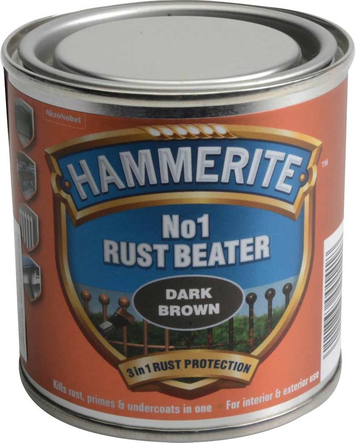 Tooled Up | Hammerite Hammerite No.1 Rustbeater Dark Brown 250ml Hammerite Hammerite No.1 Rustbeater Dark Brown 250ml
