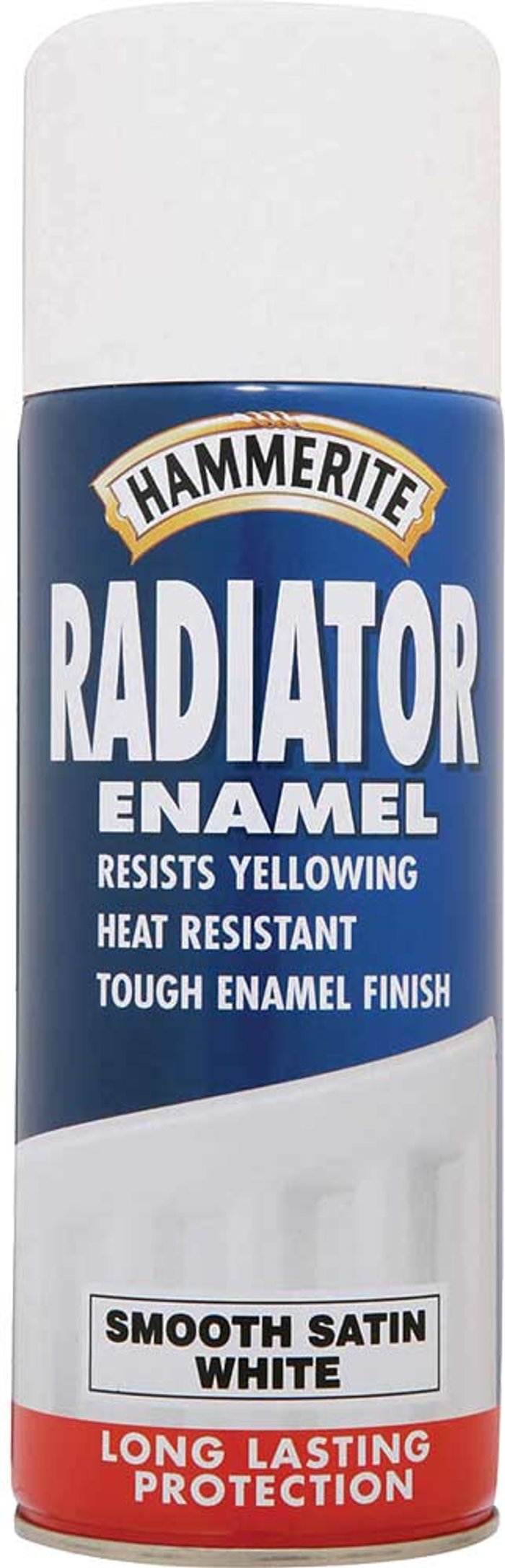 Tooled Up | Hammerite Hammerite Radiator Enamel Aerosol Paint Satin White 400ml Hammerite Hammerite Radiator Enamel Aerosol Paint Satin White 400ml