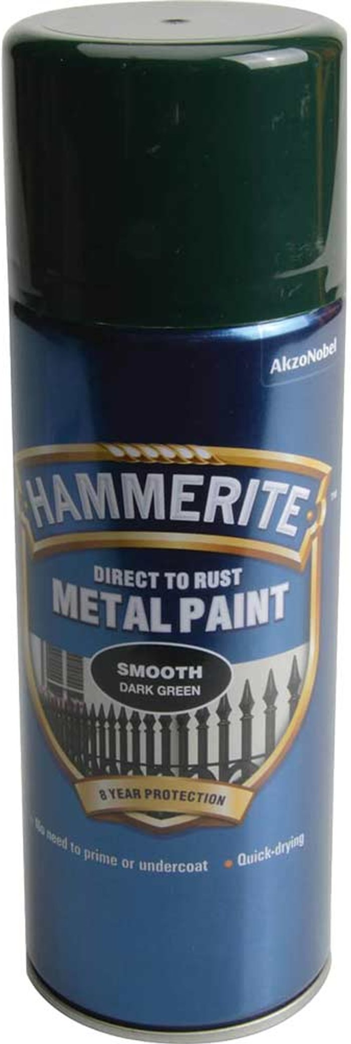 Tooled Up | Hammerite Hammerite Smooth Finish Aerosol Spray Metal Paint Dark Green 400ml Hammerite Hammerite Smooth Finish Aerosol Spray Metal Paint Dark Green 400ml