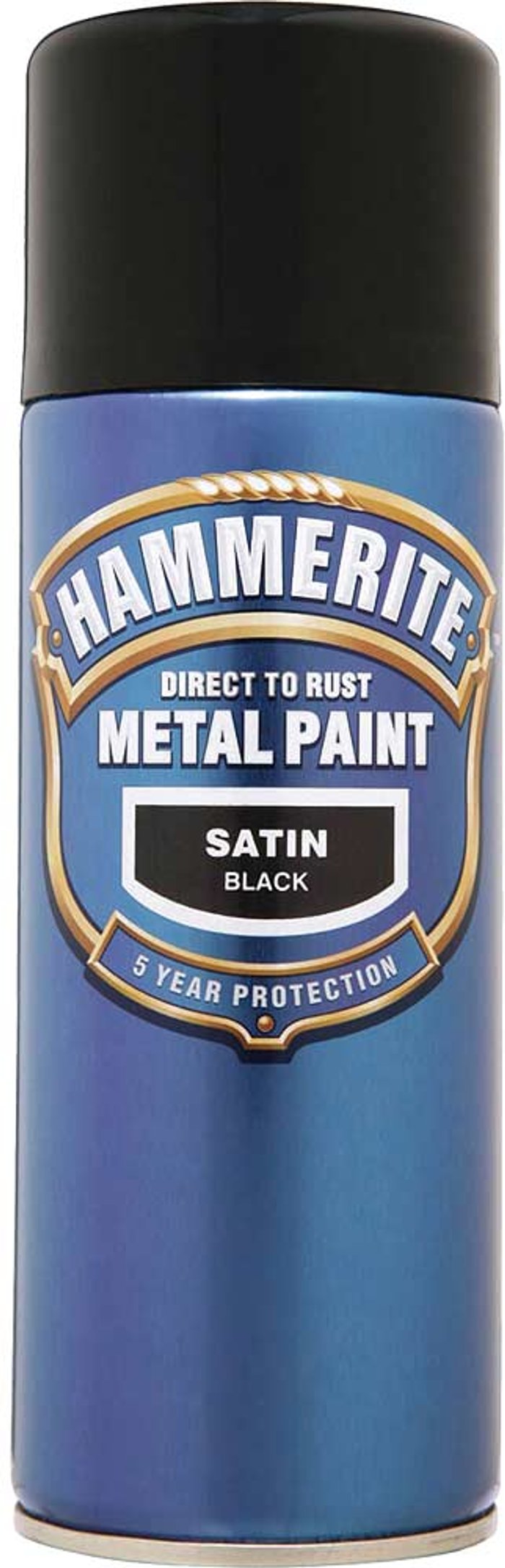 Tooled Up | Hammerite Hammerite Smooth Finish Aerosol Spray Metal Paint Satin Black 400ml Hammerite Hammerite Smooth Finish Aerosol Spray Metal Paint Satin Black 400ml