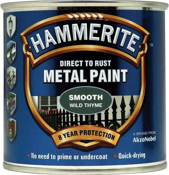 Tooled Up | Hammerite Hammerite Direct to Rust Metal Paint Wild Thyme 250ml Hammerite Hammerite Direct to Rust Metal Paint Wild Thyme 250ml