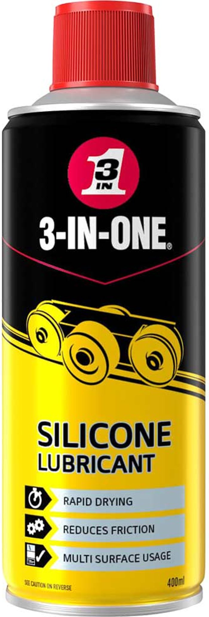 Tooled Up | 3 in 1 3 In 1 Silicone Lubricant Spray 400ml 3 in 1 3 In 1 Silicone Lubricant Spray 400ml