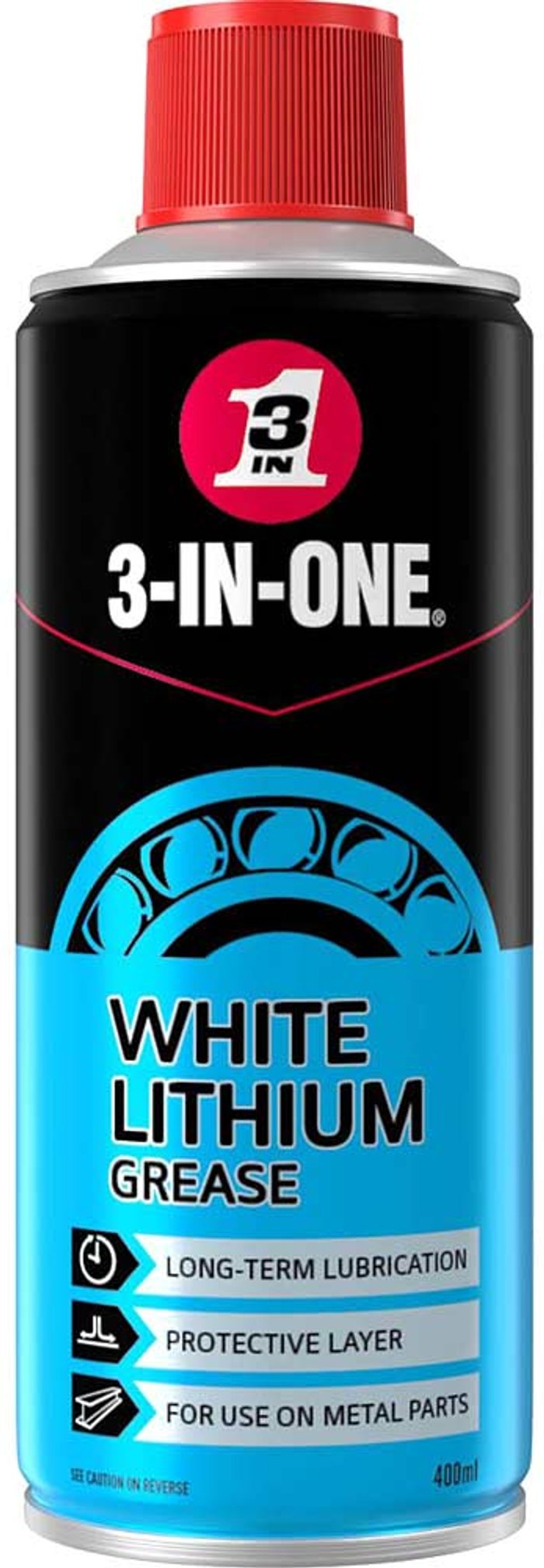 Tooled Up | 3 in 1 3 In 1 Professional White Lithium Grease 400ml 3 in 1 3 In 1 Professional White Lithium Grease 400ml