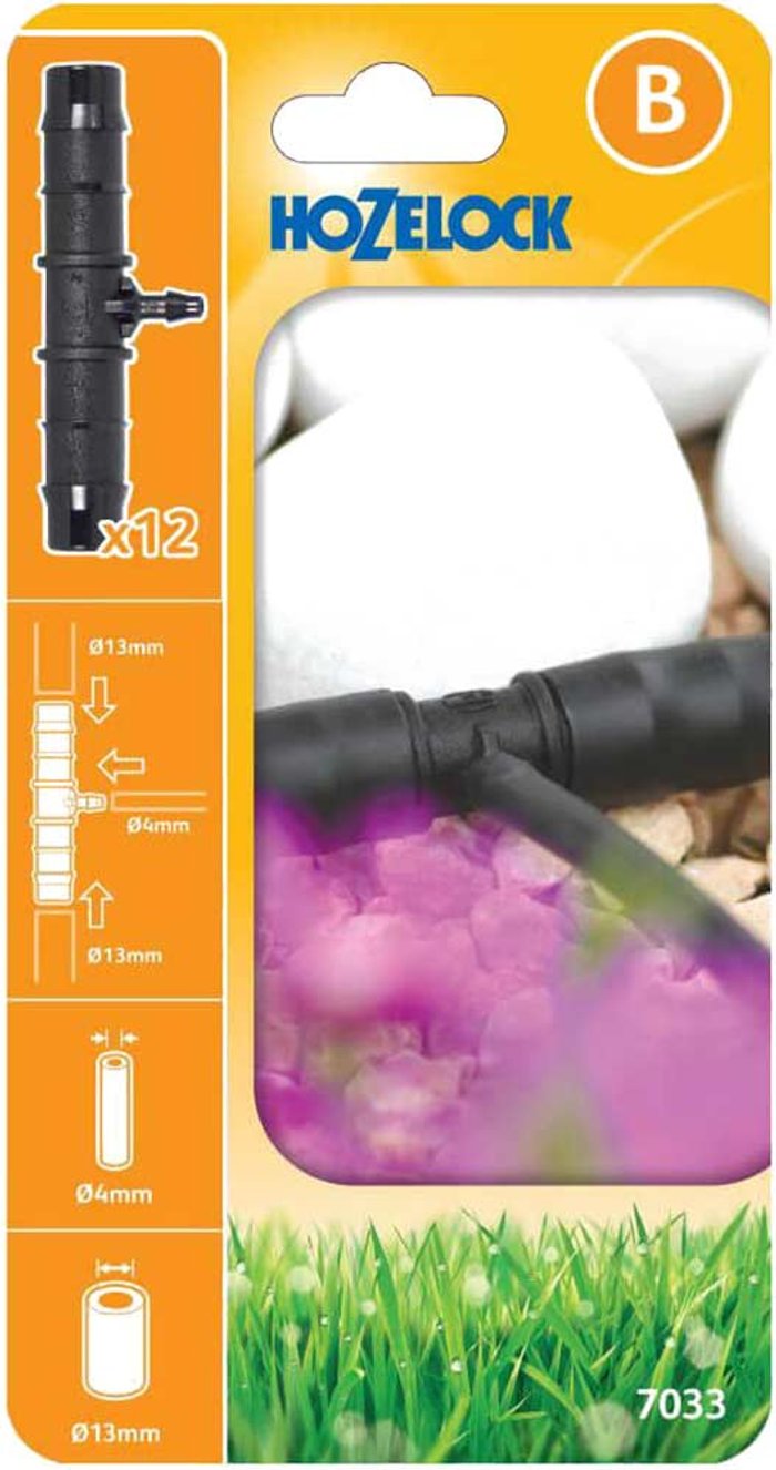 Tooled Up | Hozelock Hozelock MICRO Supply to Irrigation Pipe Reducing T Connector 5/32 Hozelock Hozelock MICRO Supply to Irrigation Pipe Reducing T Connector 5/32