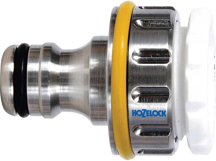 Tooled Up | Hozelock Hozelock Pro Metal Threaded Tap Hose Pipe Connector 26.5mm Hozelock Hozelock Pro Metal Threaded Tap Hose Pipe Connector 26.5mm