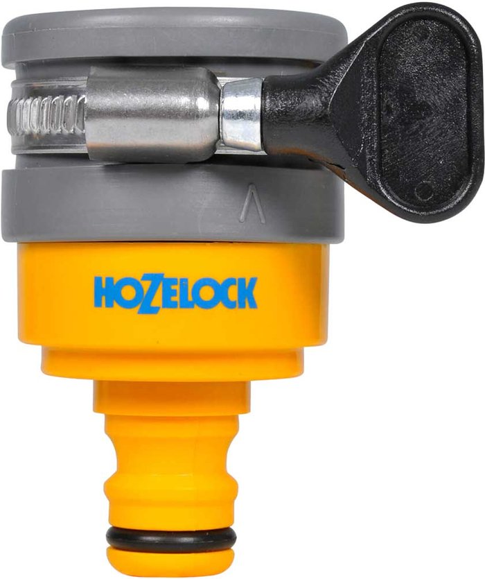 Tooled Up | Hozelock Hozelock Round Mixer Tap Hose Pipe Connector 24mm Hozelock Hozelock Round Mixer Tap Hose Pipe Connector 24mm