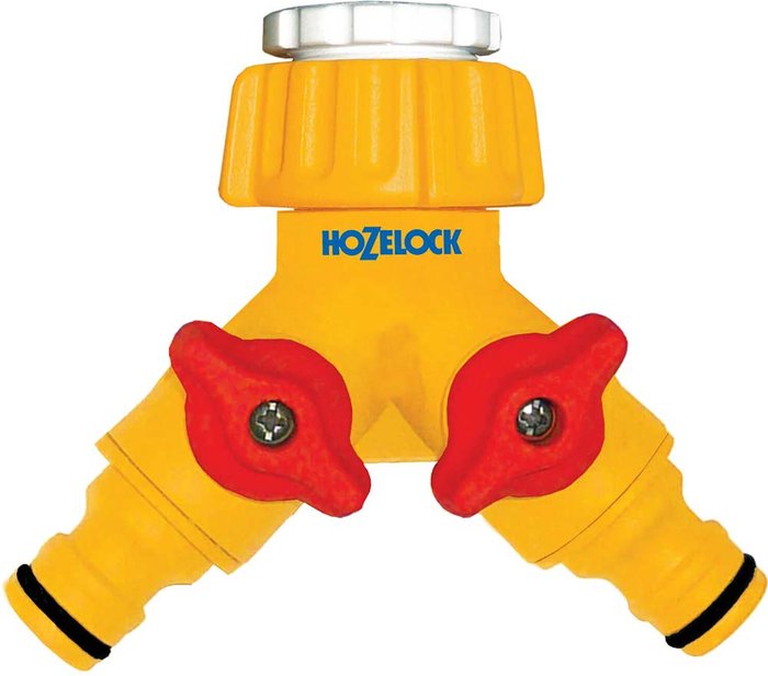 Tooled Up | Hozelock Hozelock Plastic Dual Threaded Tap Hose Pipe Connector 21 & 26.5mm Hozelock Hozelock Plastic Dual Threaded Tap Hose Pipe Connector 21 & 26.5mm