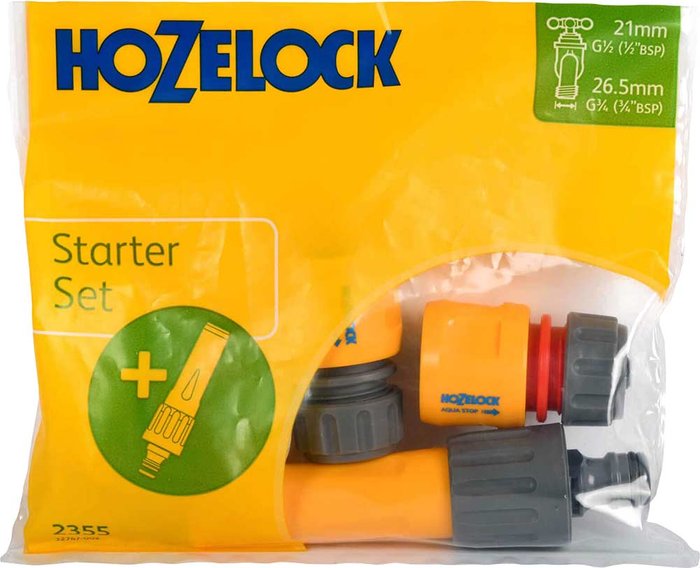 Tooled Up | Hozelock Hozelock Nozzle and Fittings Starter Set Hozelock Hozelock Nozzle and Fittings Starter Set