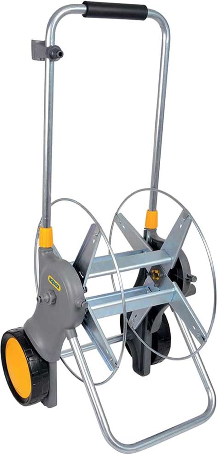 Tooled Up | Hozelock Hozelock Empty Metal Hose Reel Cart 90m Hozelock Hozelock Empty Metal Hose Reel Cart 90m